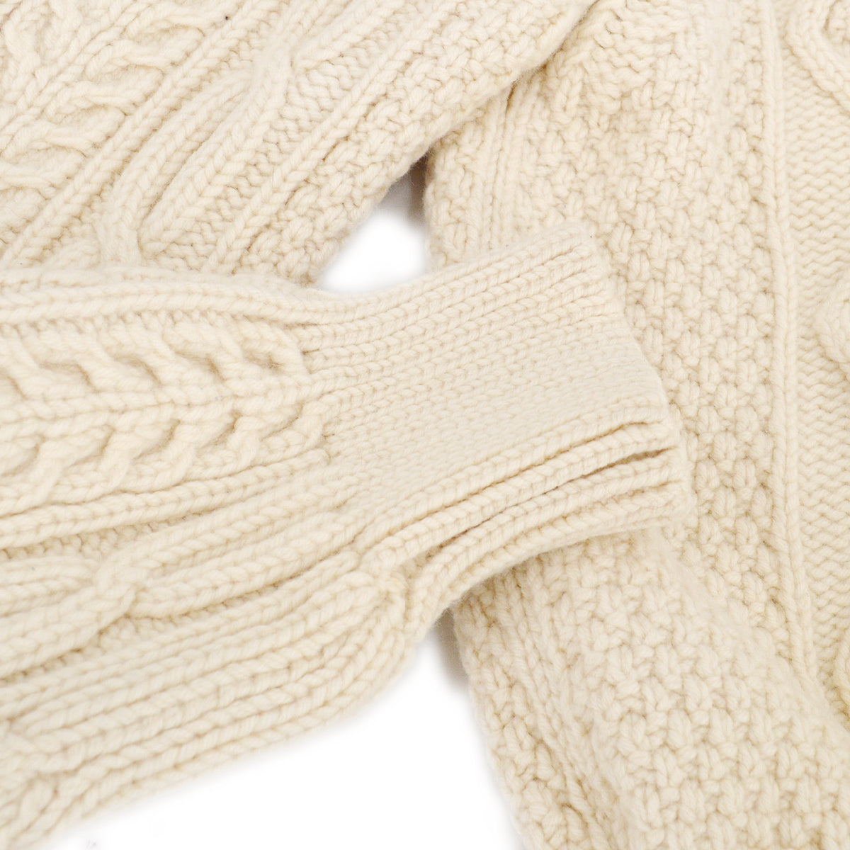Luxury Chanel Fisherman Sweater Ivory #40