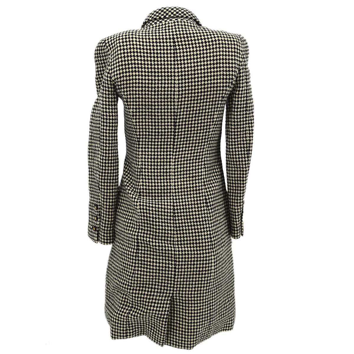 Luxury Chanel Coat Black White 96A #36