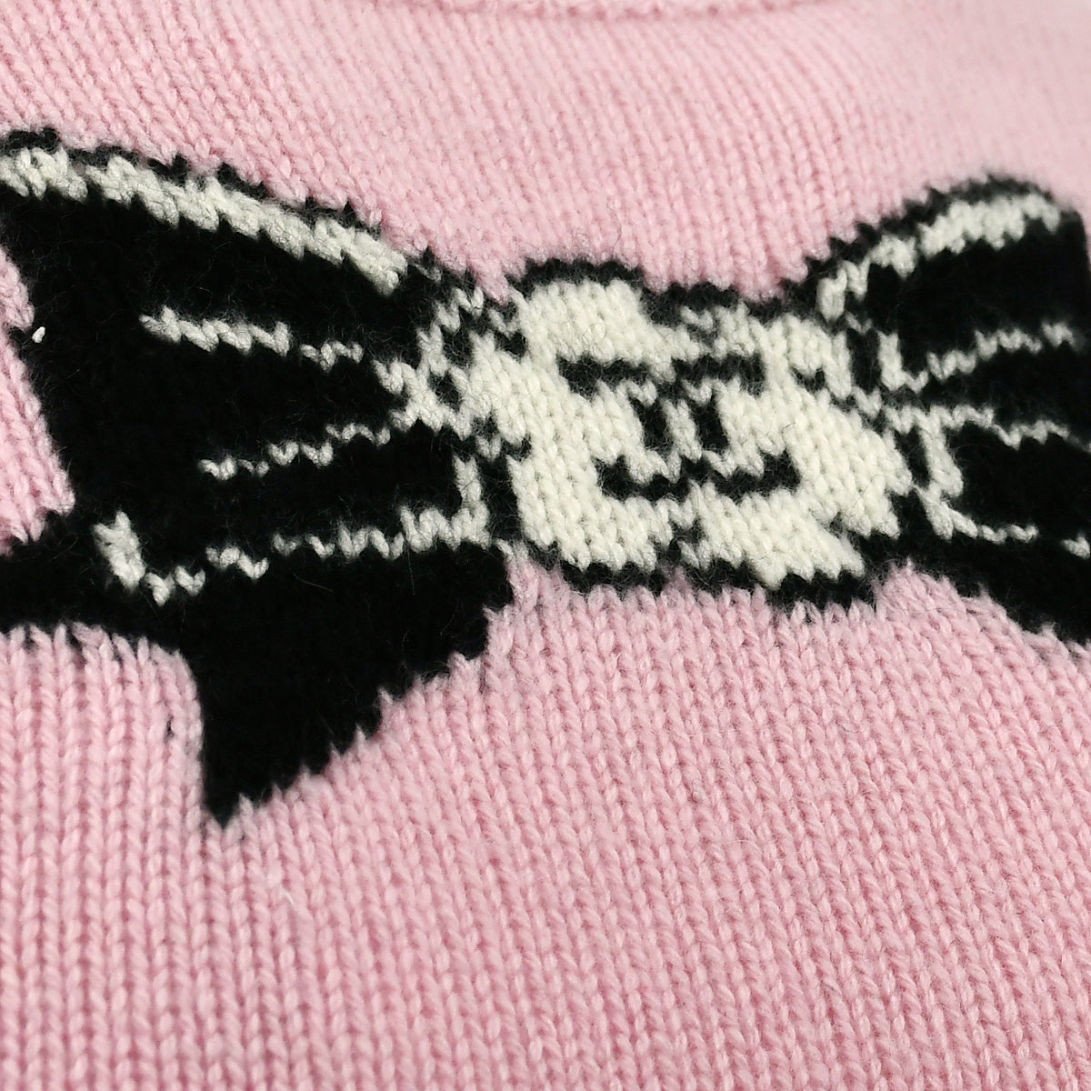 Luxury Chanel Fall 1995 bow-print cashmere jumper #38