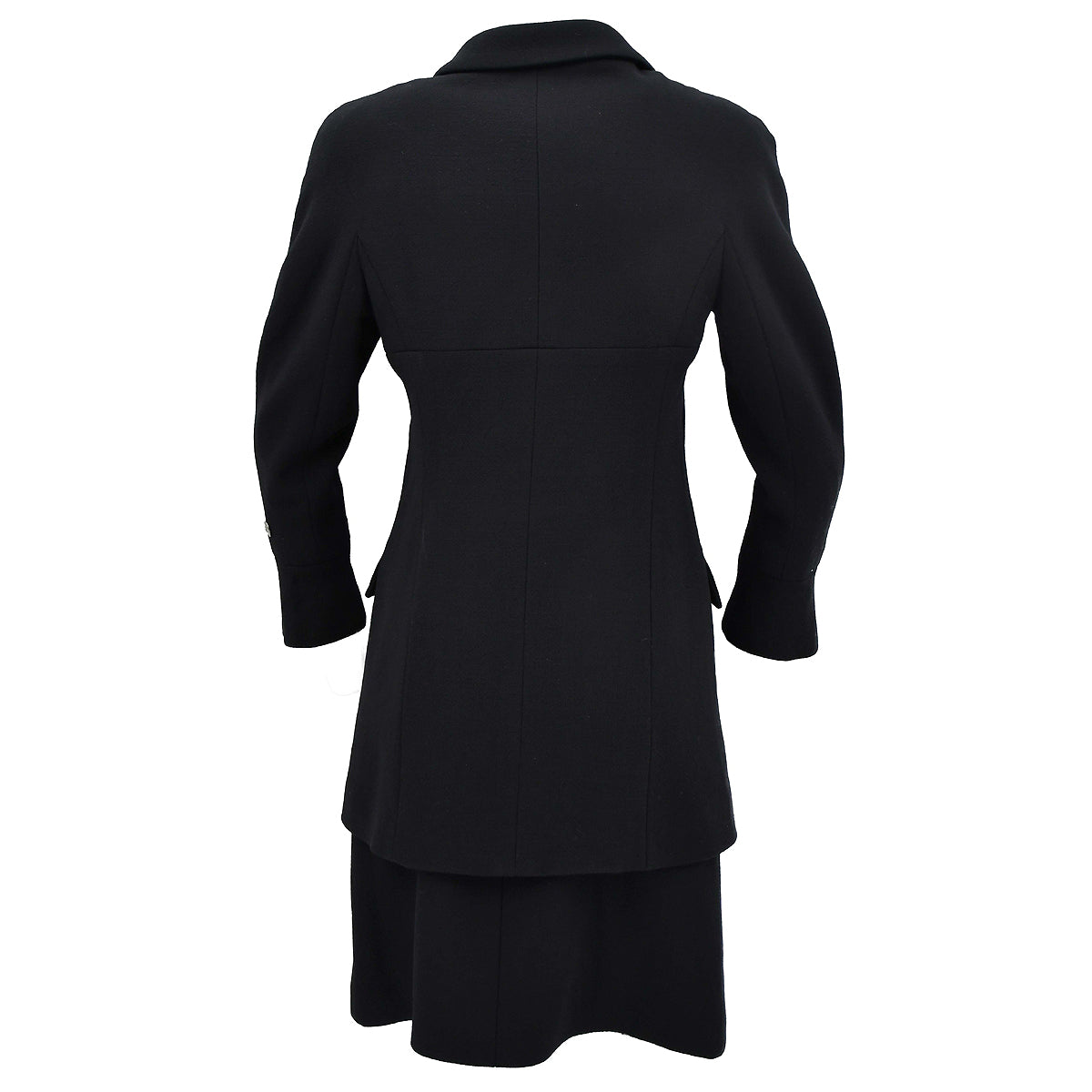 Luxury Chanel Fall 1997 single-breasted wool skirt suit  #40