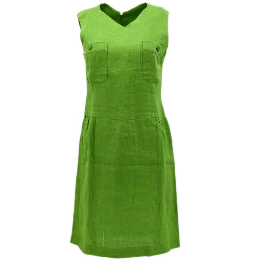 Luxury Chanel Sleeveless Dress Green