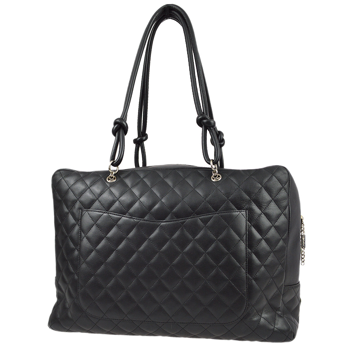 Luxury Chanel 2004-2005 Black Calfskin Cambon Ligne Handbag