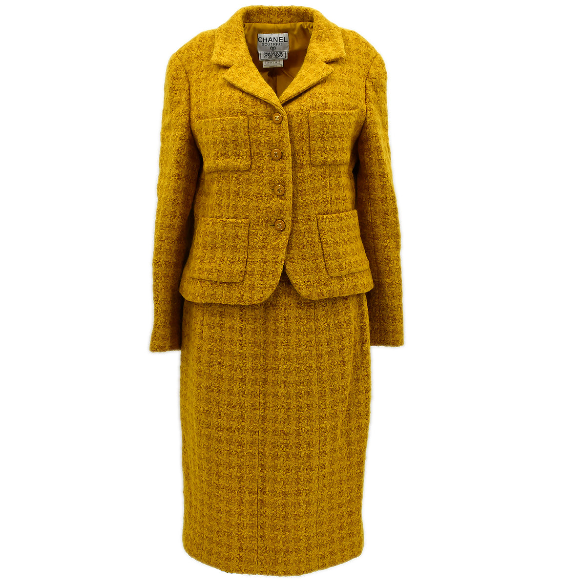 Luxury Chanel Fall 1995 jacket skirt suit #44