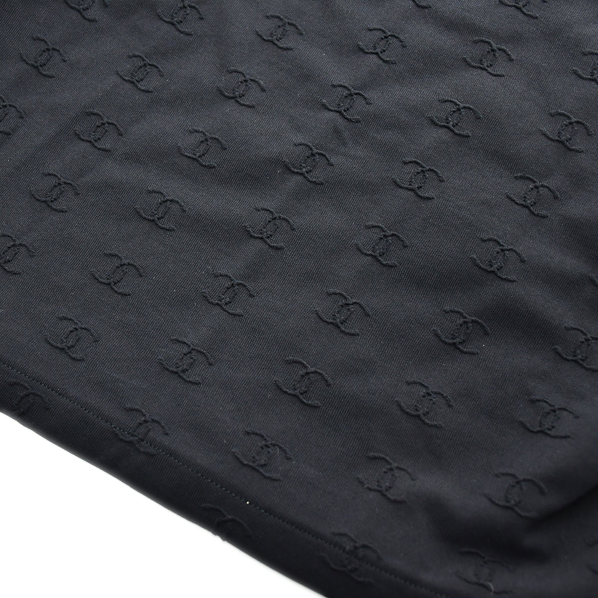 Luxury Chanel Spring 1997 CC logo-embroidered cropped top