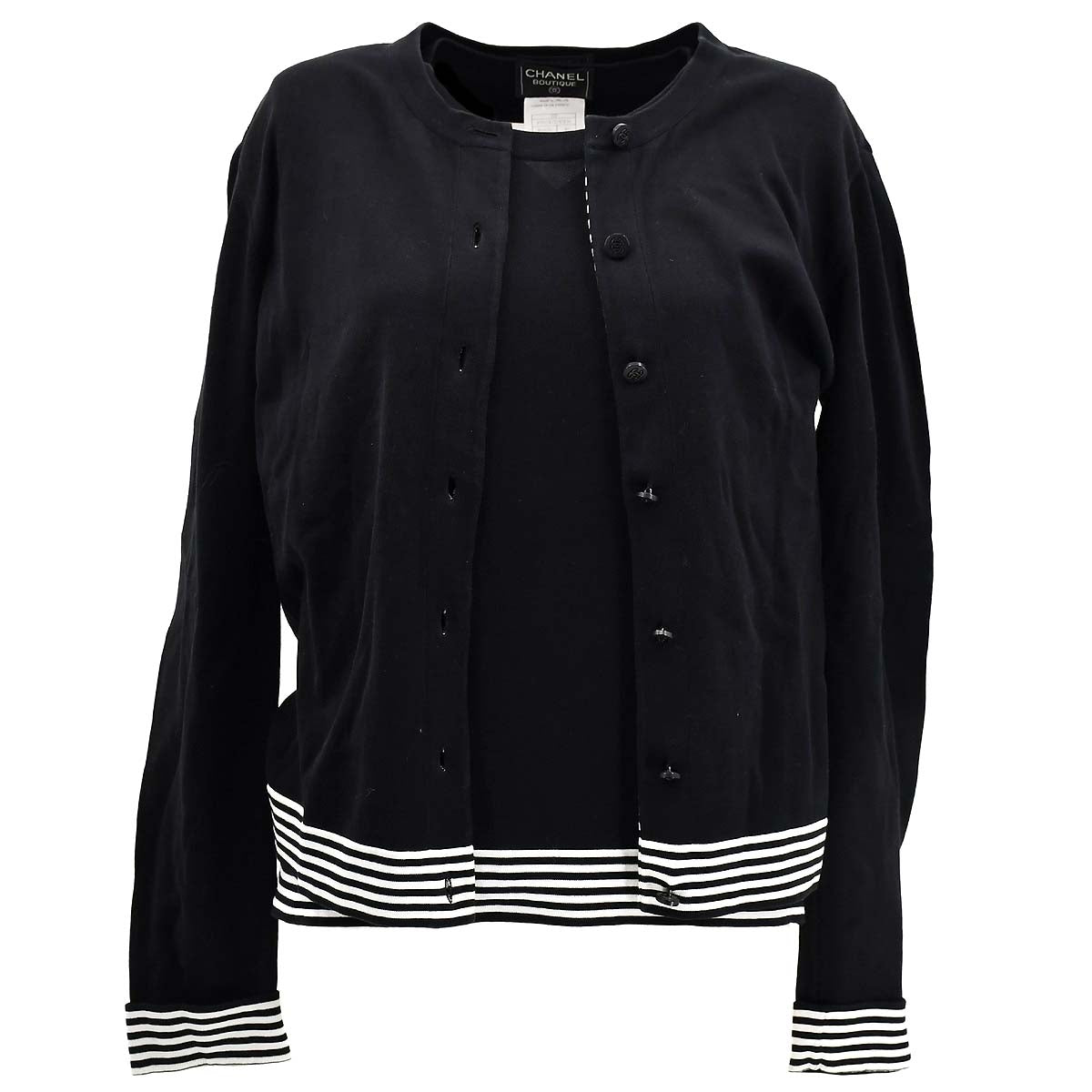 Luxury Chanel Spring 1998 cotton cardigan set #40