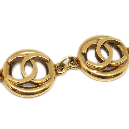 Luxury Chanel CC Bracelet Gold 1983