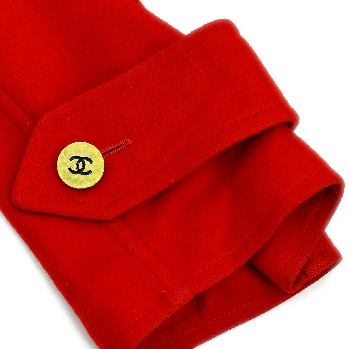Luxury Chanel Fall 1994 runway cashmere double-breasted coat #38