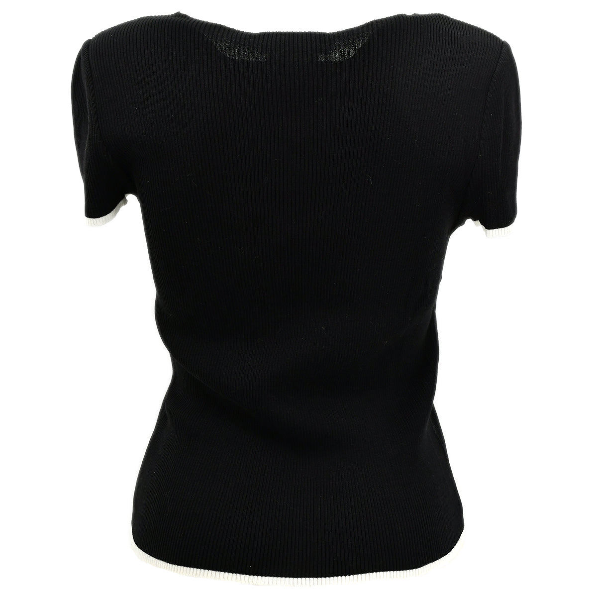 Luxury Chanel Spring 1995 T-shirt Black 95P #42