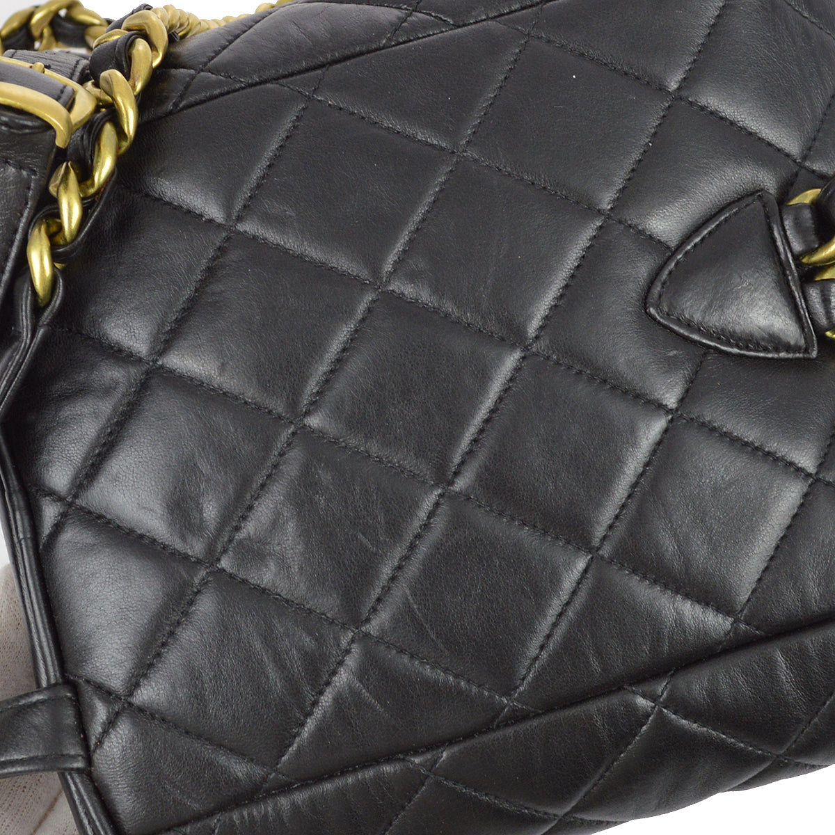 Luxury Chanel 1991-1994 Black Lambskin Small Duma Backpack
