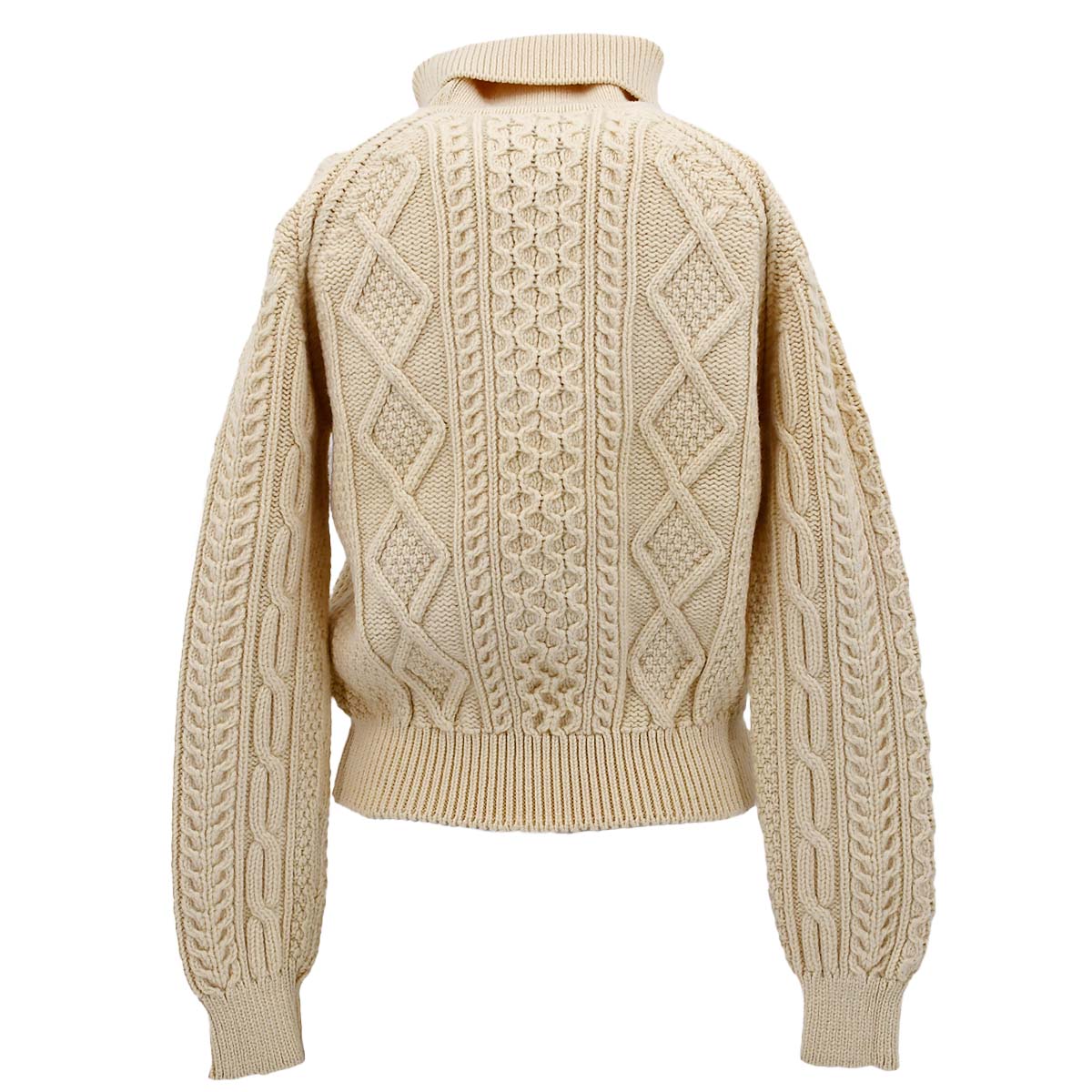 Luxury Chanel Fall 1996 wool fisherman knit jumper #44