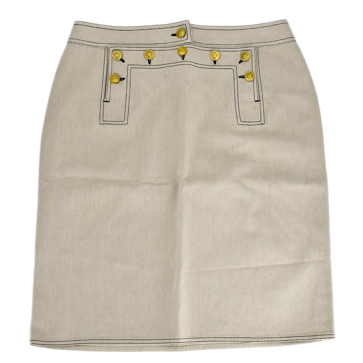 Luxury Chanel Skirt Beige #44