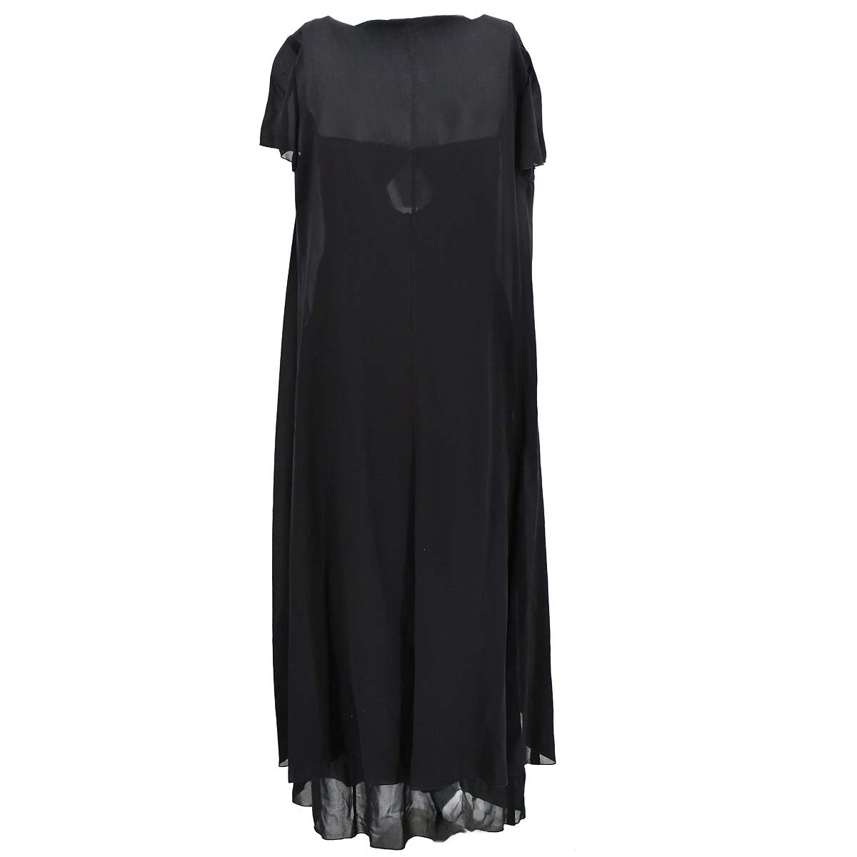 Luxury Chanel Setup Sleeveless Dress Cardigan Black 97P #36