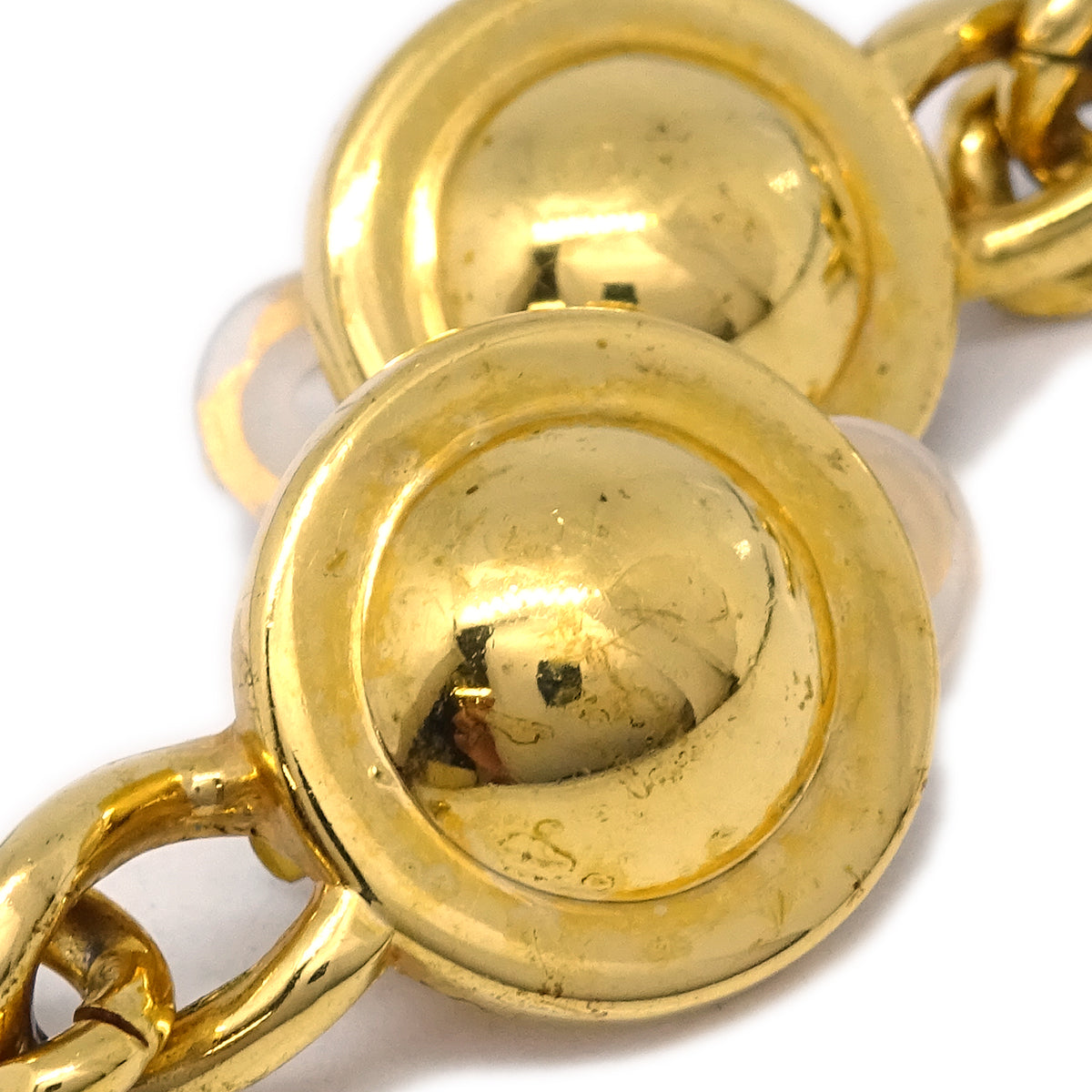 Luxury Chanel Dangle Turnlock Earrings Clip-On Gold 96A