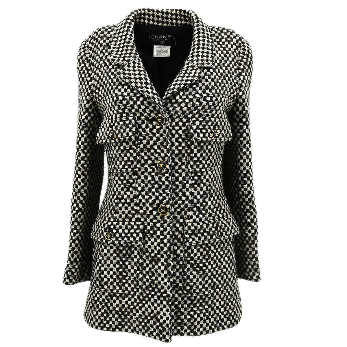Luxury Chanel Fall 1995 CC-button single-breasted jacket #38