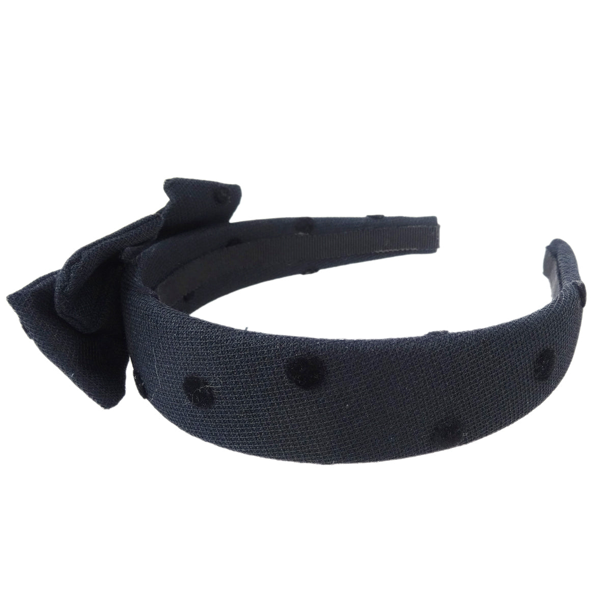 Luxury Chanel Bow Headband Black