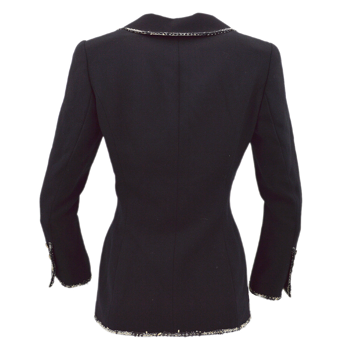 Luxury Chanel Cruise 2005 emblem patch single-breasted blazer #38