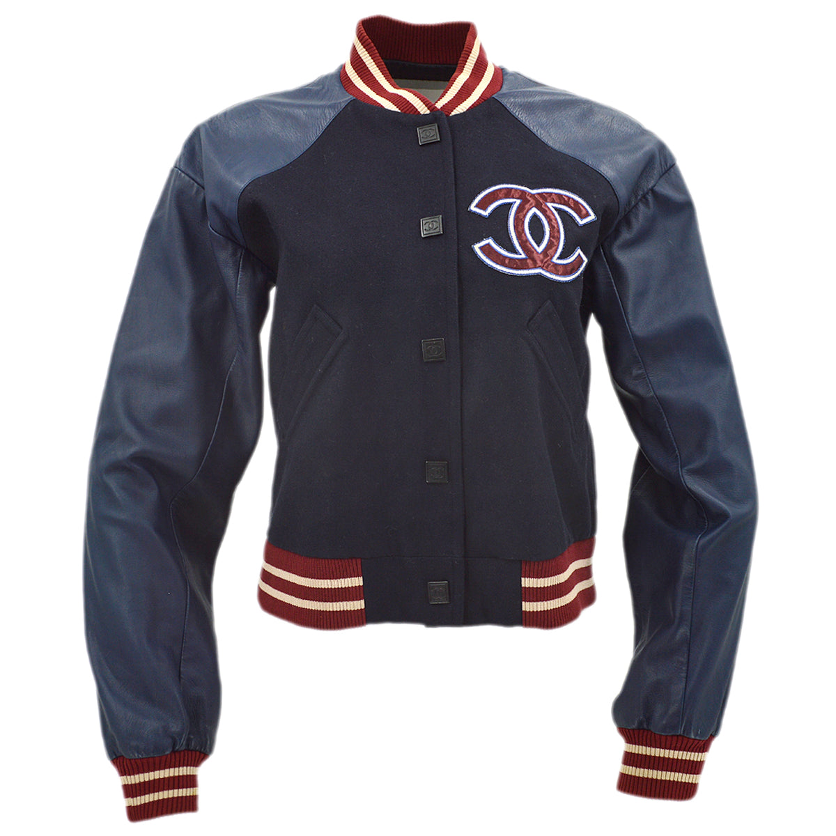 Luxury Chanel Spring 2004 Letterman bomber jacket #38