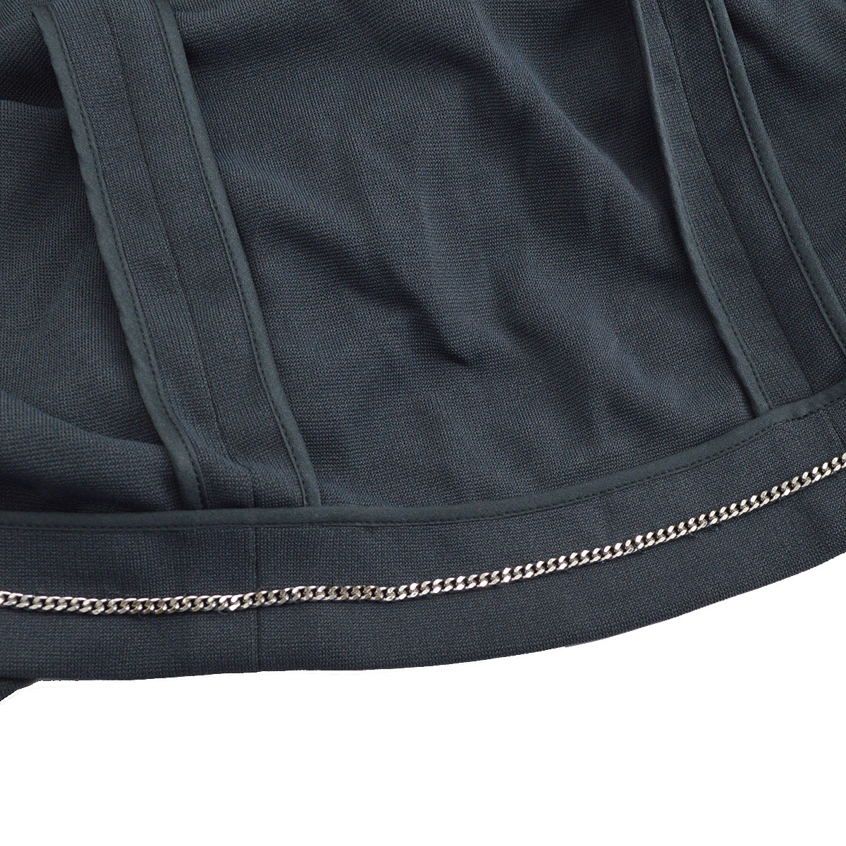 Luxury Chanel Single Breasted Jacket Gray 98C #44