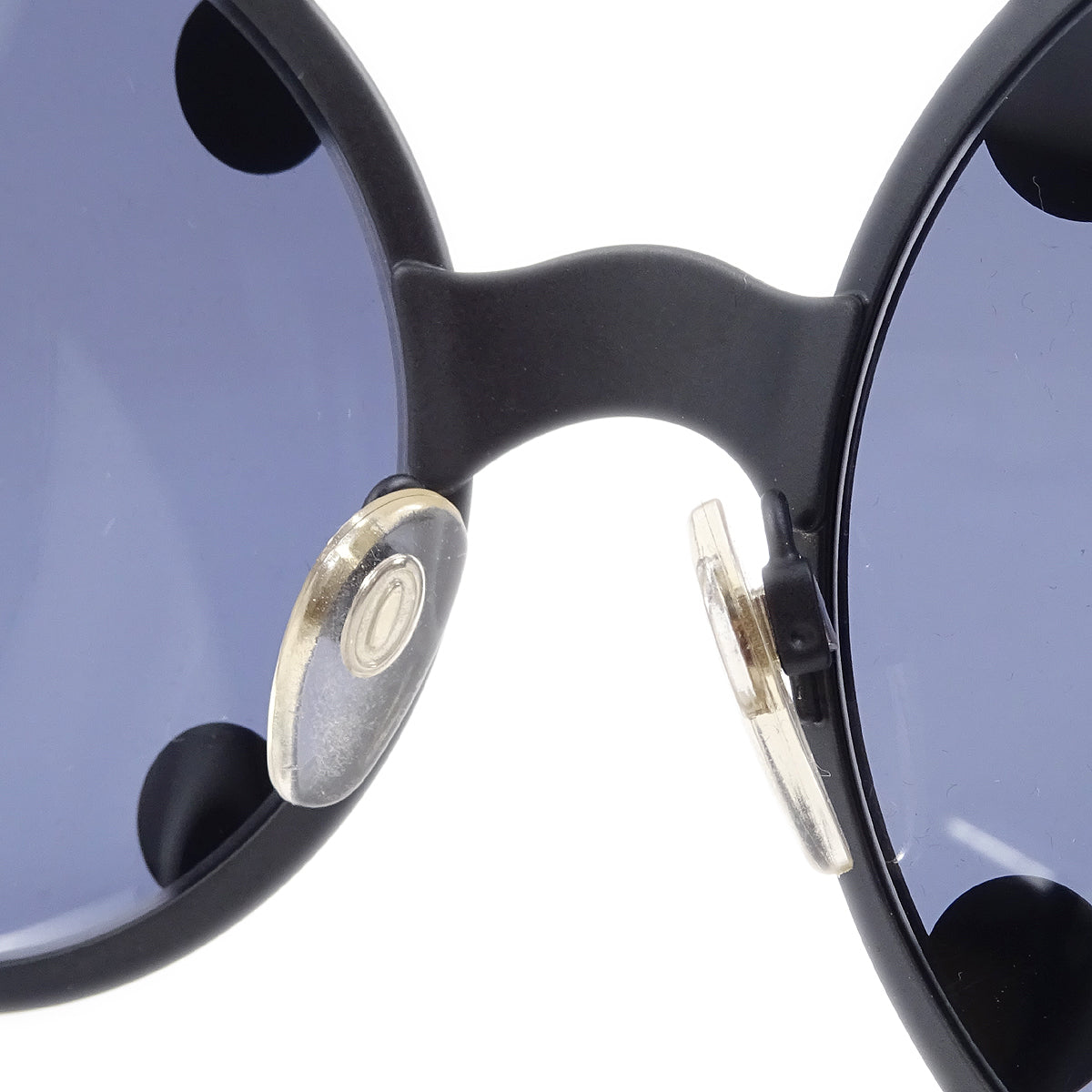 Luxury Chanel Black Round Sunglasses Eyewear