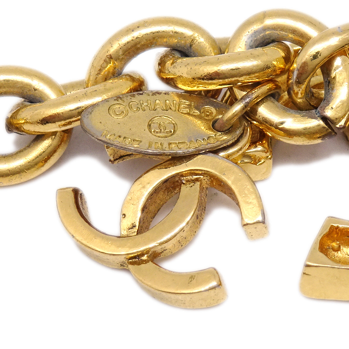 Luxury Chanel CC Gold Chain Belt Small New
