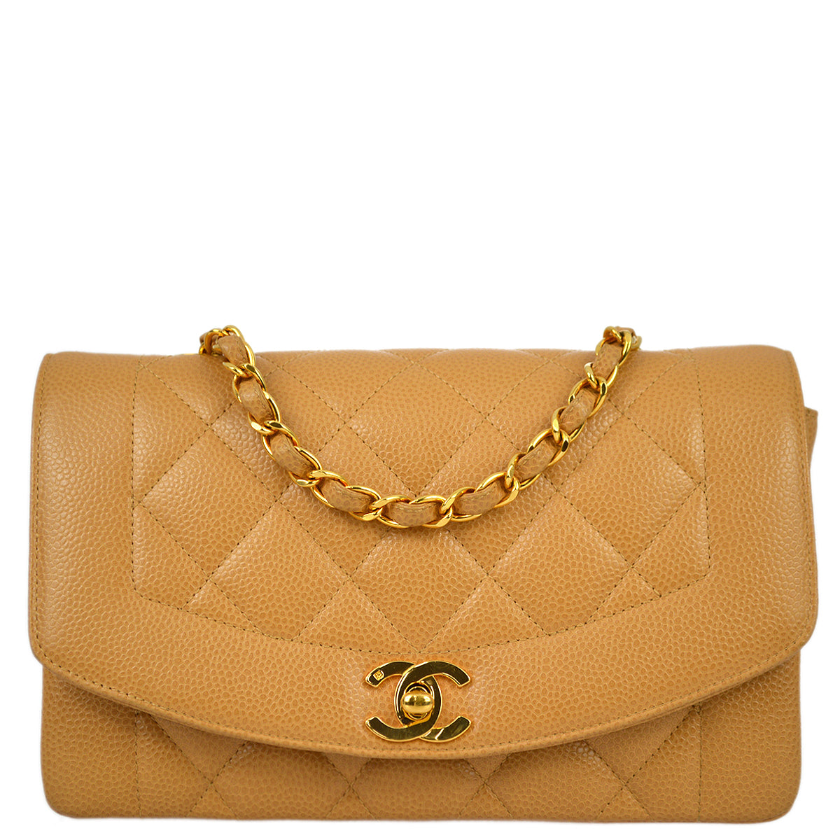 Luxury Chanel 1991-1994 Caviar Small Diana Shoulder Bag