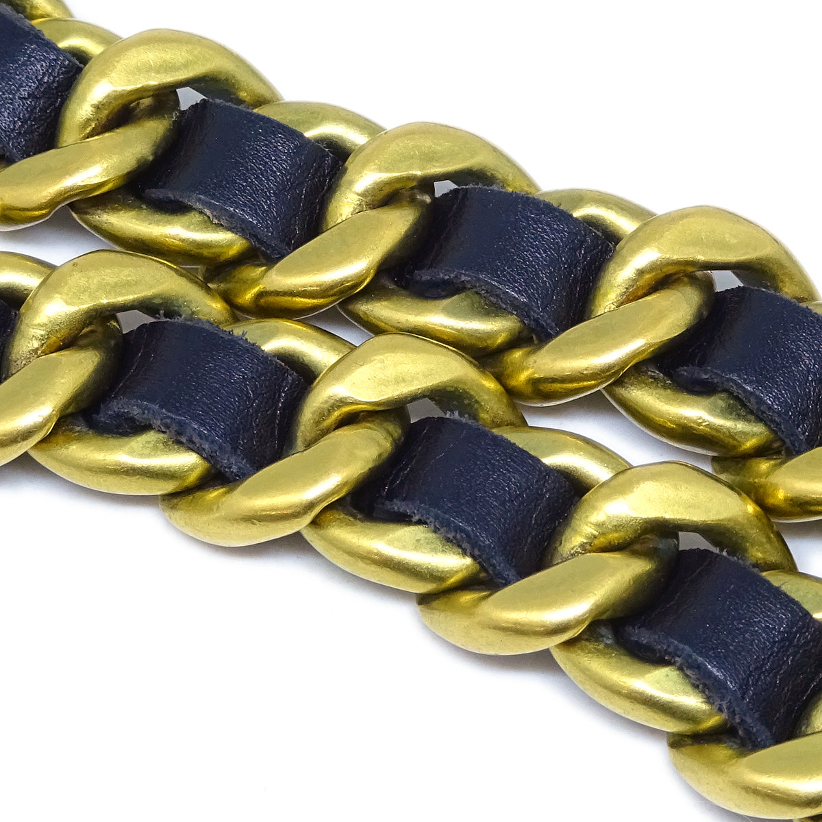 Luxury Chanel Medallion Chain Belt Black Small New 94A