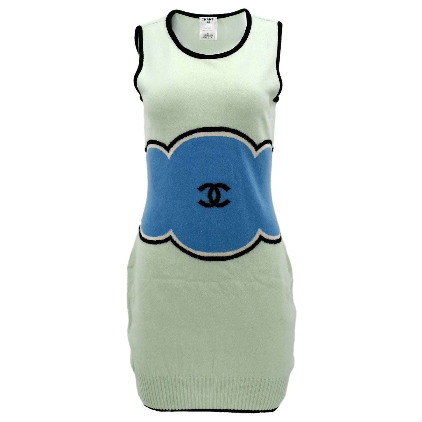 Luxury Chanel Cruise 2009 Sleeveless Dress Light Green 09C #40