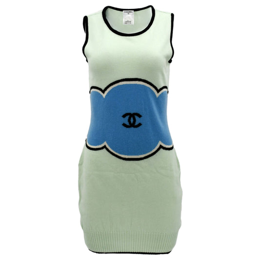 Luxury Chanel Cruise 2009 Sleeveless Dress Light Green 09C #40