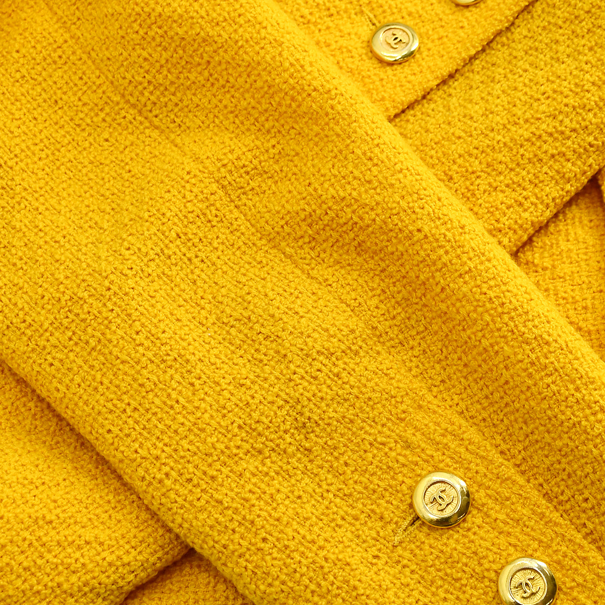 Luxury Chanel Double Breasted Colorless Jacket Yellow 17 #38