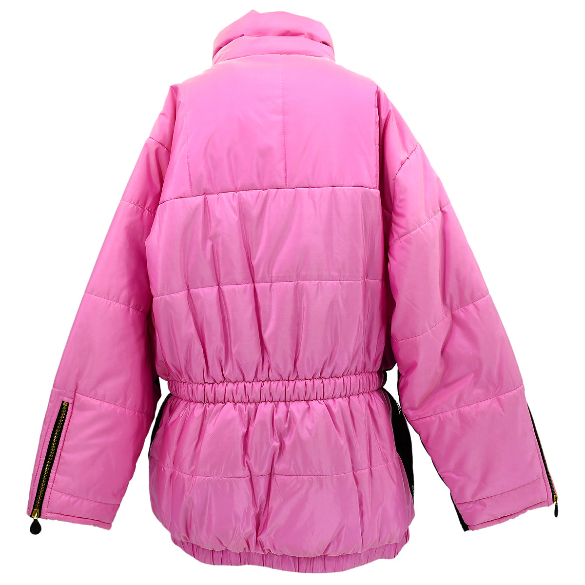 Luxury Chanel Fall 1996 silk puffer jacket with Gripoix buttons #40