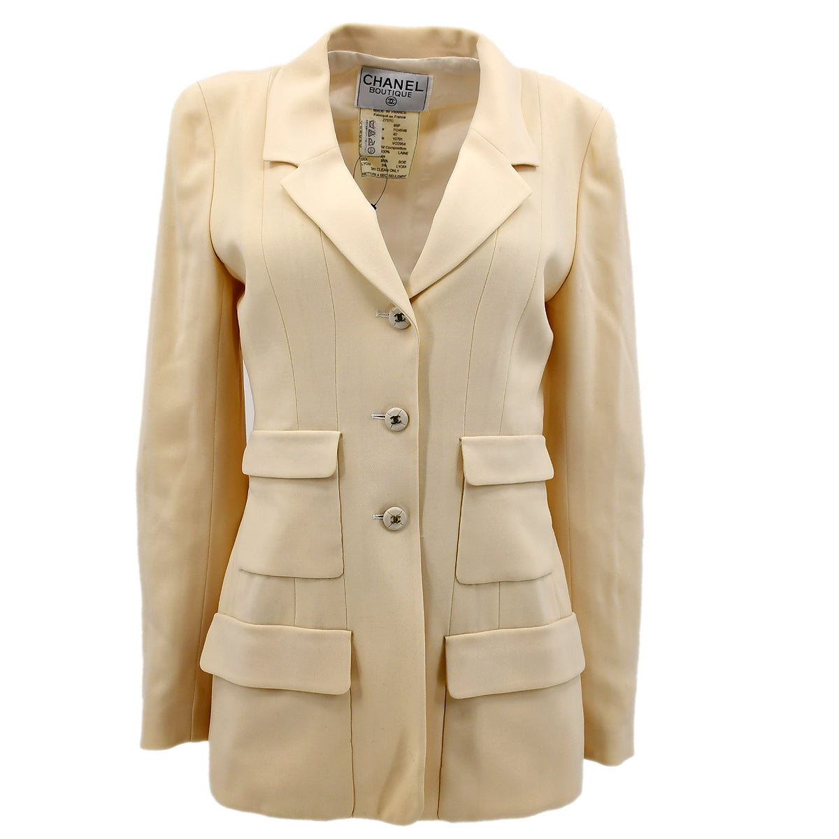 Luxury Chanel Spring 1995 Single Breasted Jacket #40