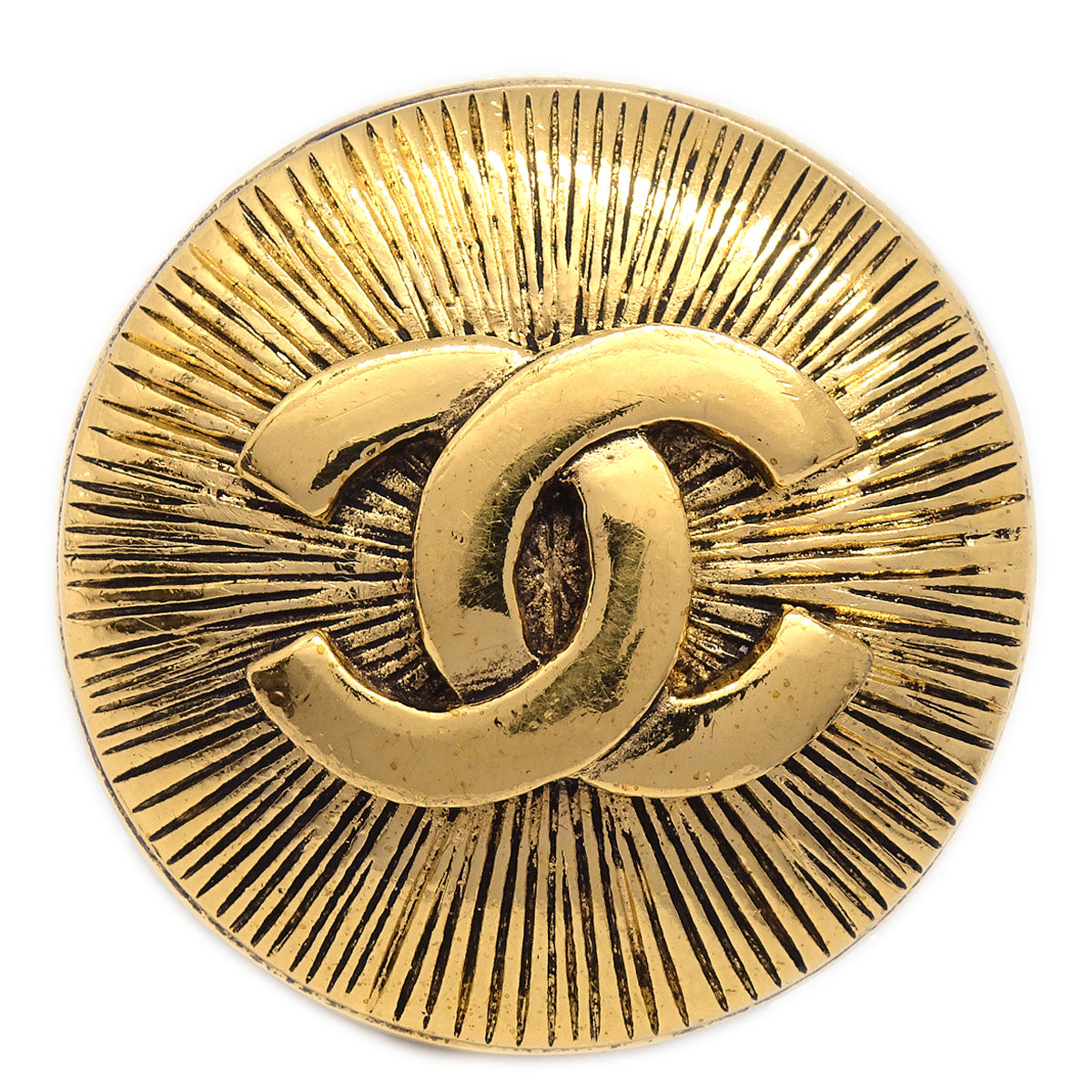 Luxury Chanel Brooch Pin Gold 1136