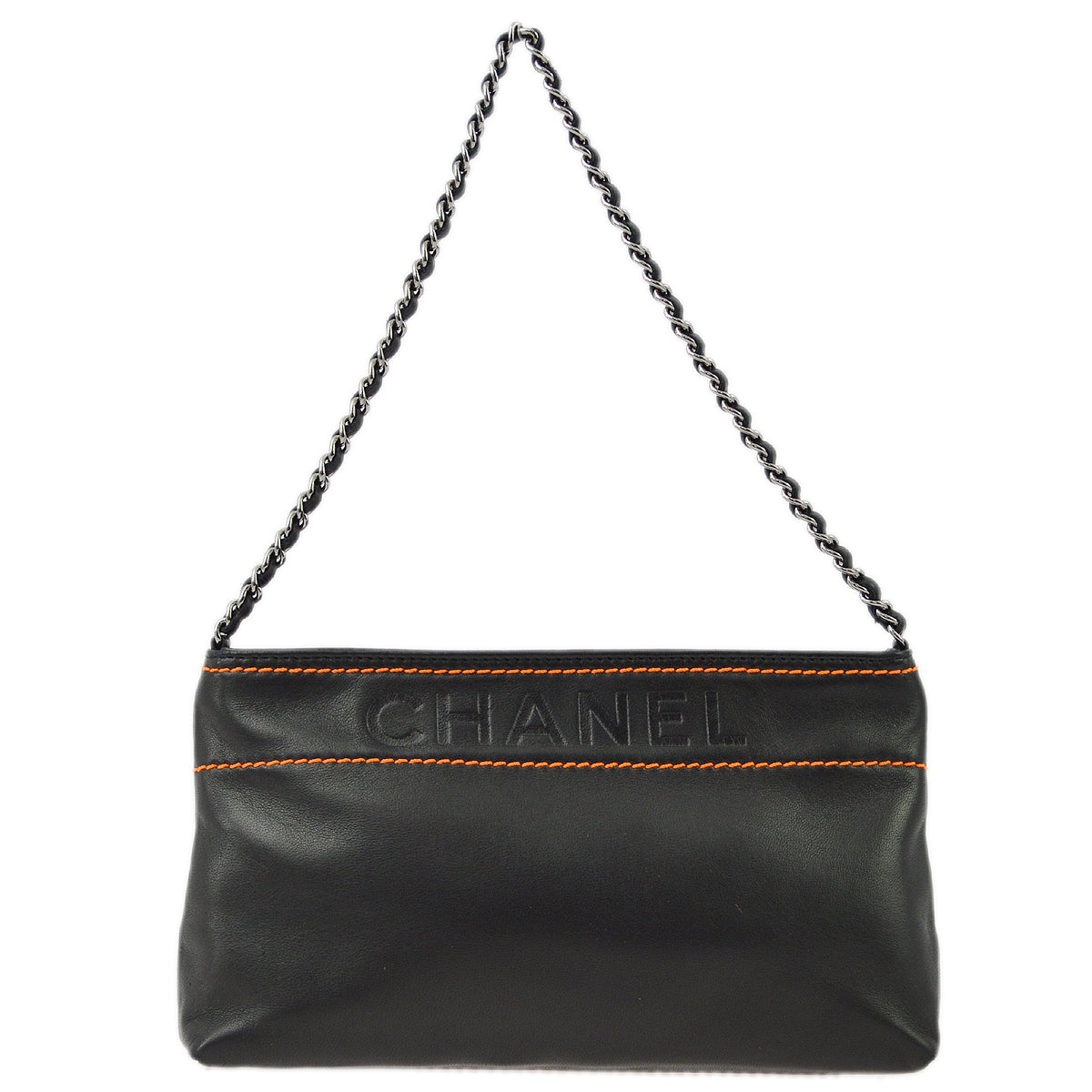 Luxury Chanel 2004-2005 Black Lambskin Handbag