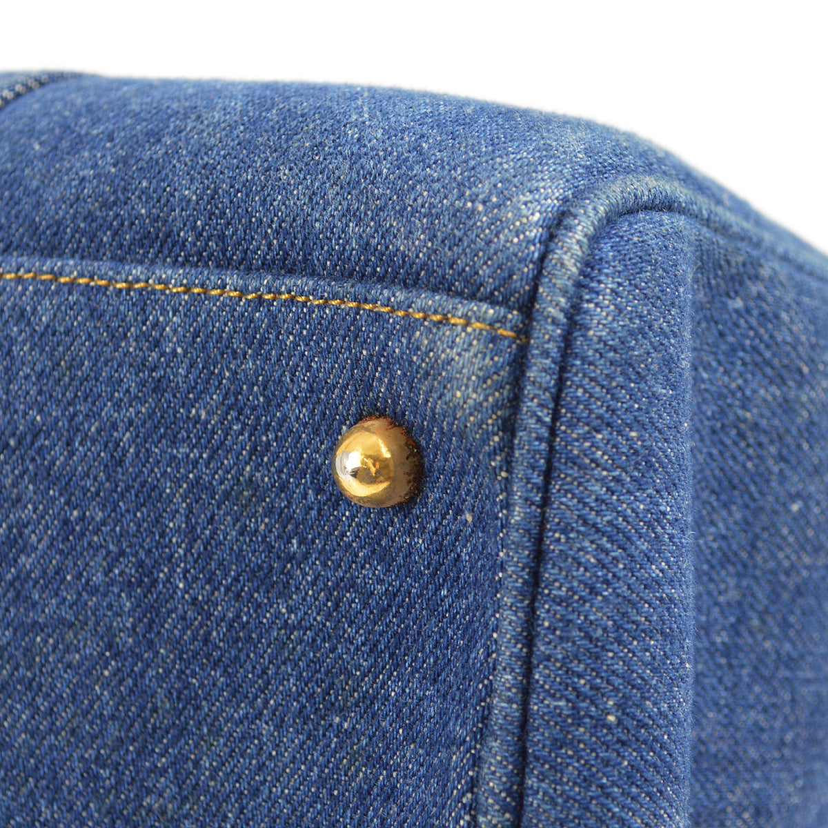 Luxury Chanel 1996-1997 Denim Timeless Boston 35