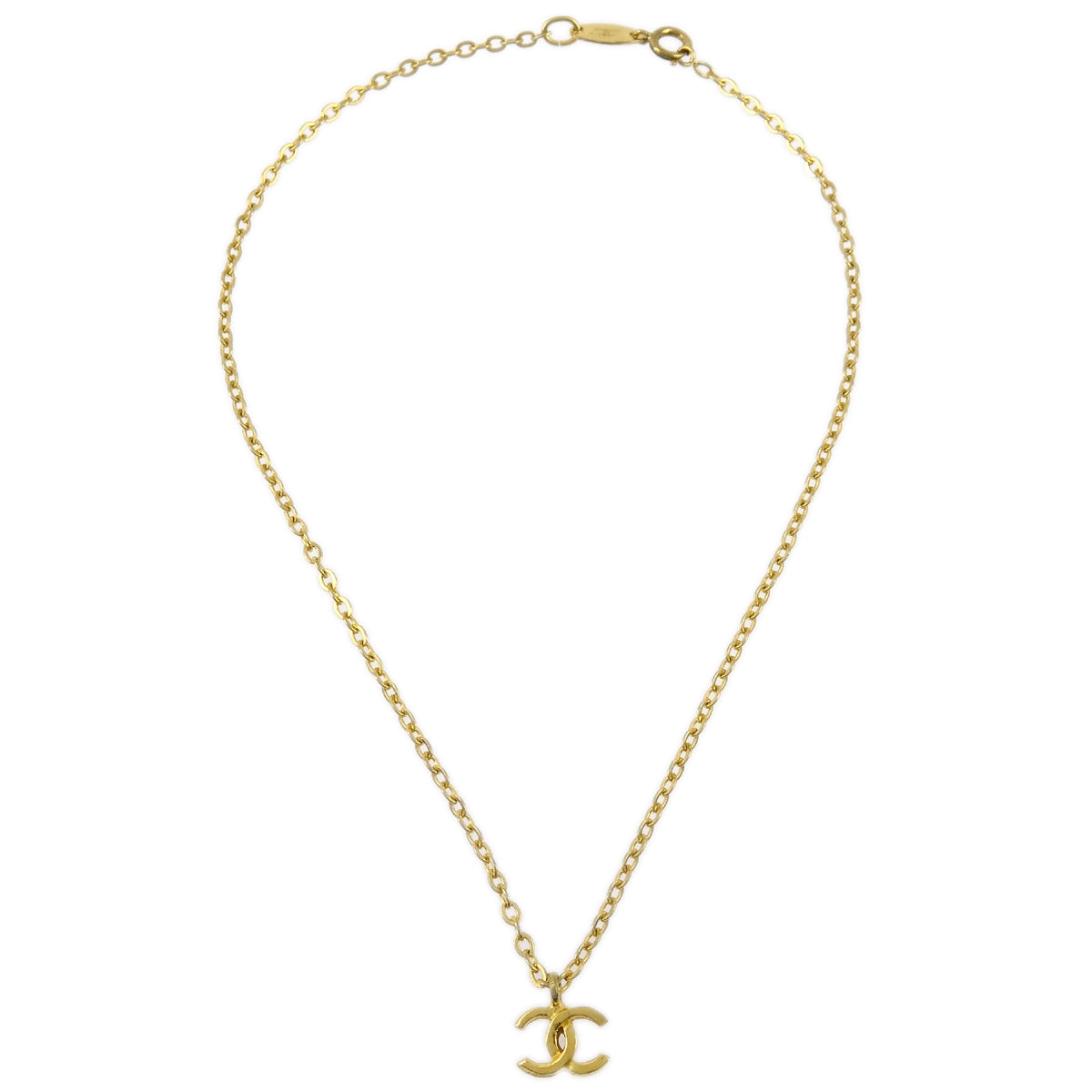Luxury Chanel Gold Mini CC Pendant Necklace 683