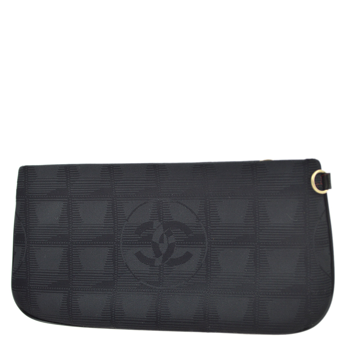 Luxury Chanel 2001-2003 Black New Travel Line Pouch Bag