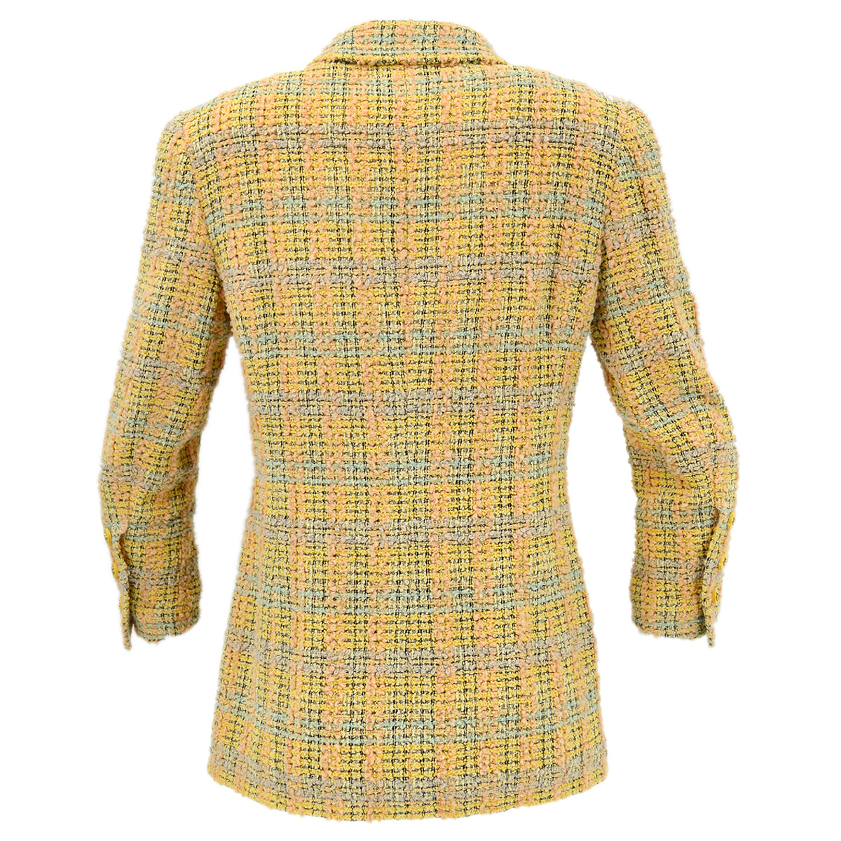 Luxury Chanel Fall 1994 single-breasted tweed jacket #42