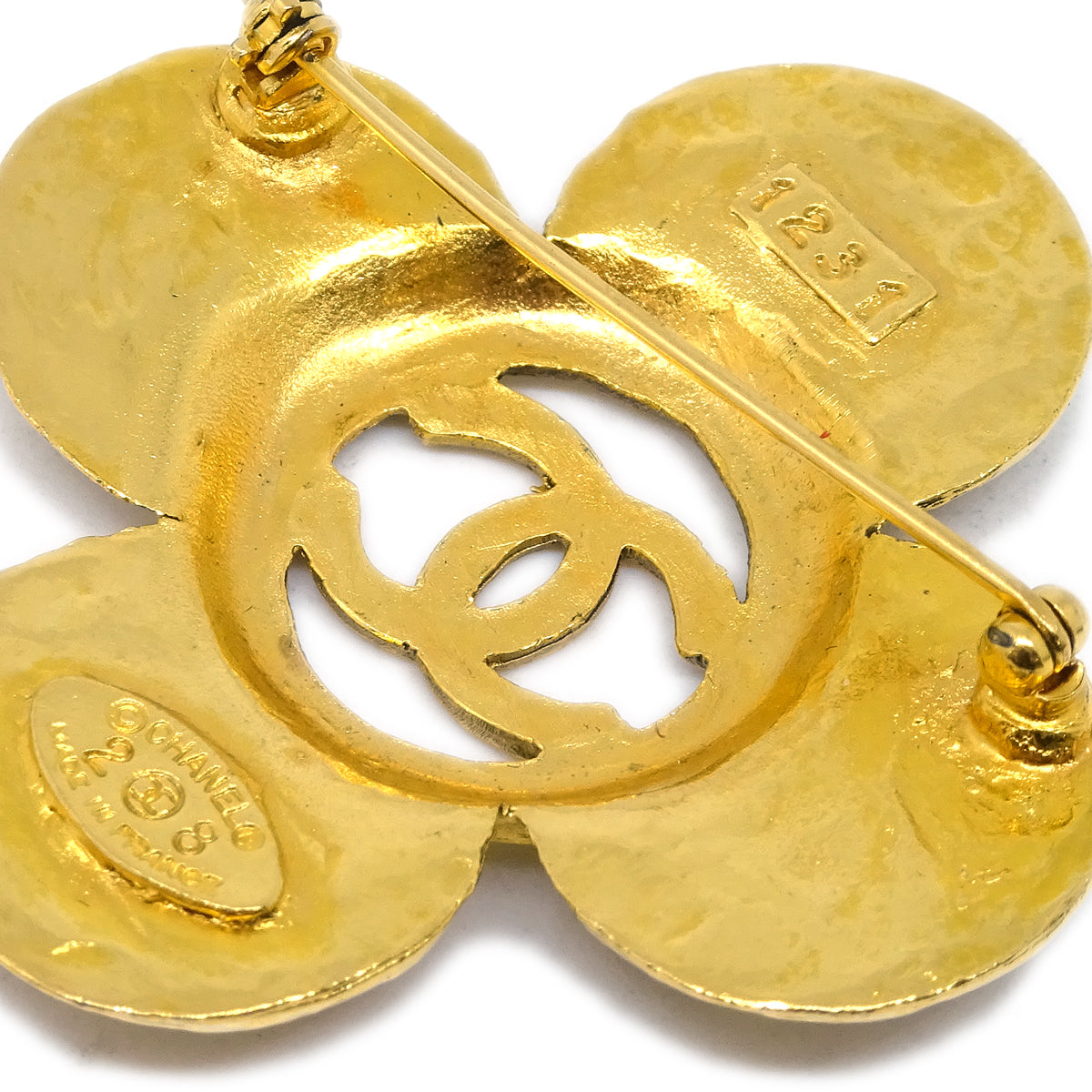 Luxury Chanel Brooch Pin Gold 1231/28