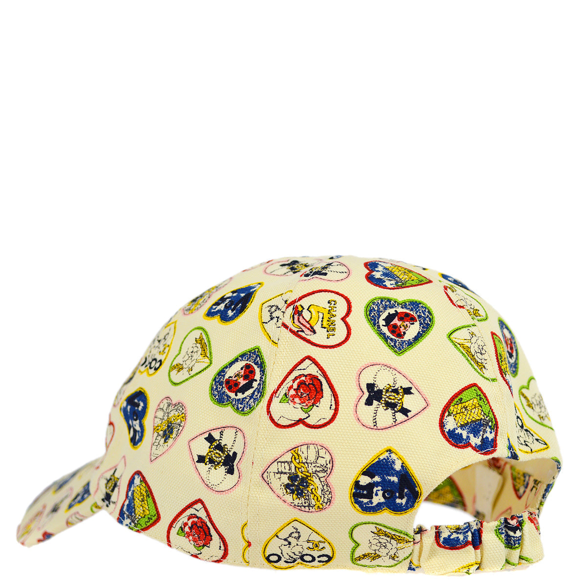 Luxury Chanel Ivory Valentine Cap Hat #M Small New