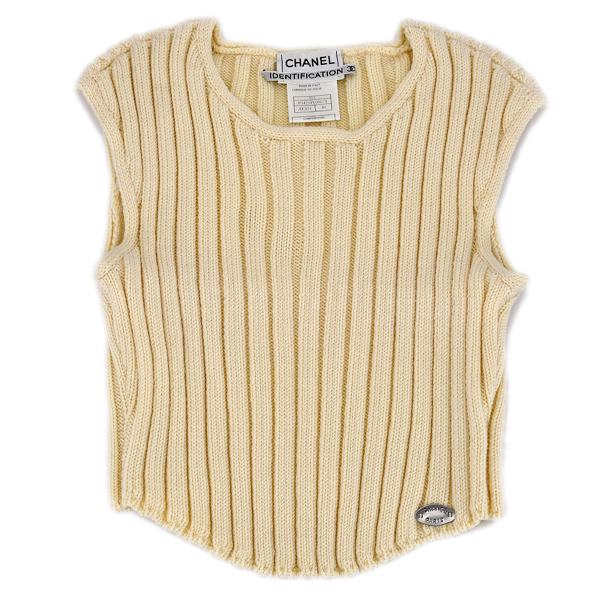Luxury Chanel Fall 1999 ribbed top #40