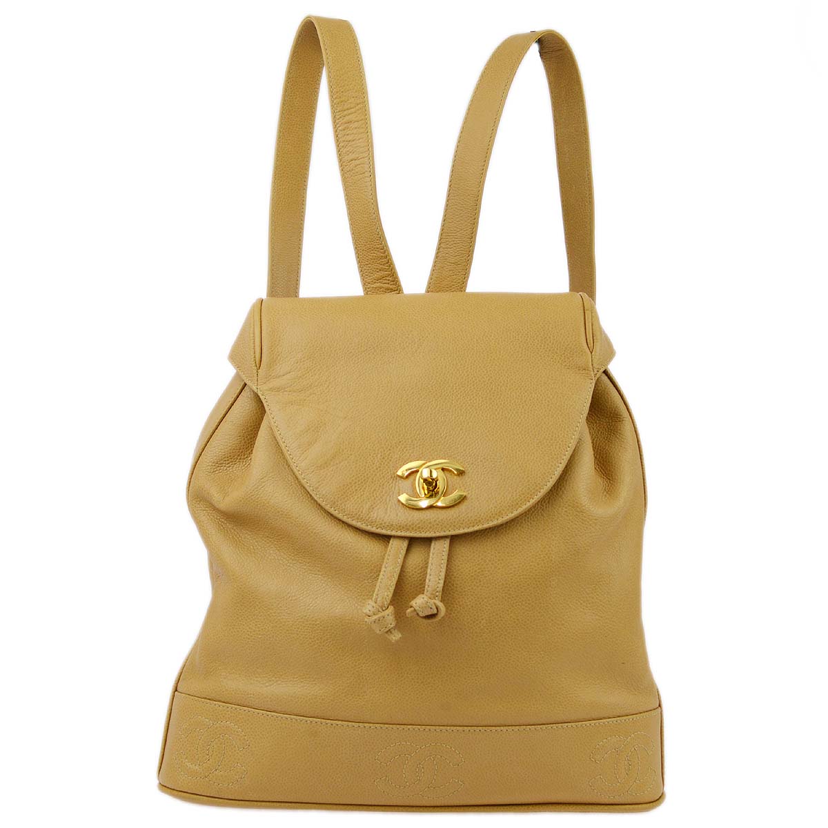 Luxury Chanel 1994-1996 Caviar Triple CC Backpack