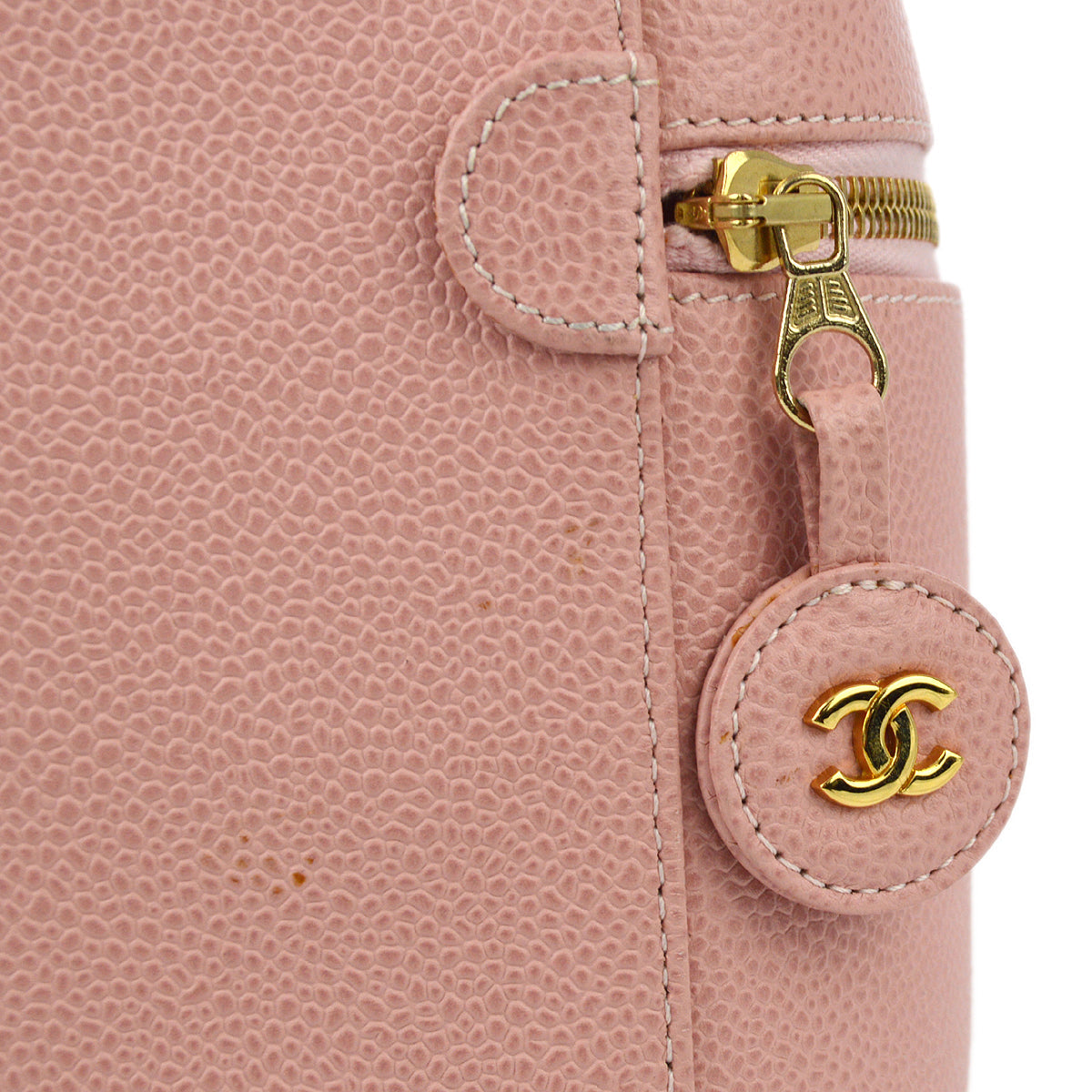 Luxury Chanel 2001-2003 Caviar Timeless Vanity Handbag