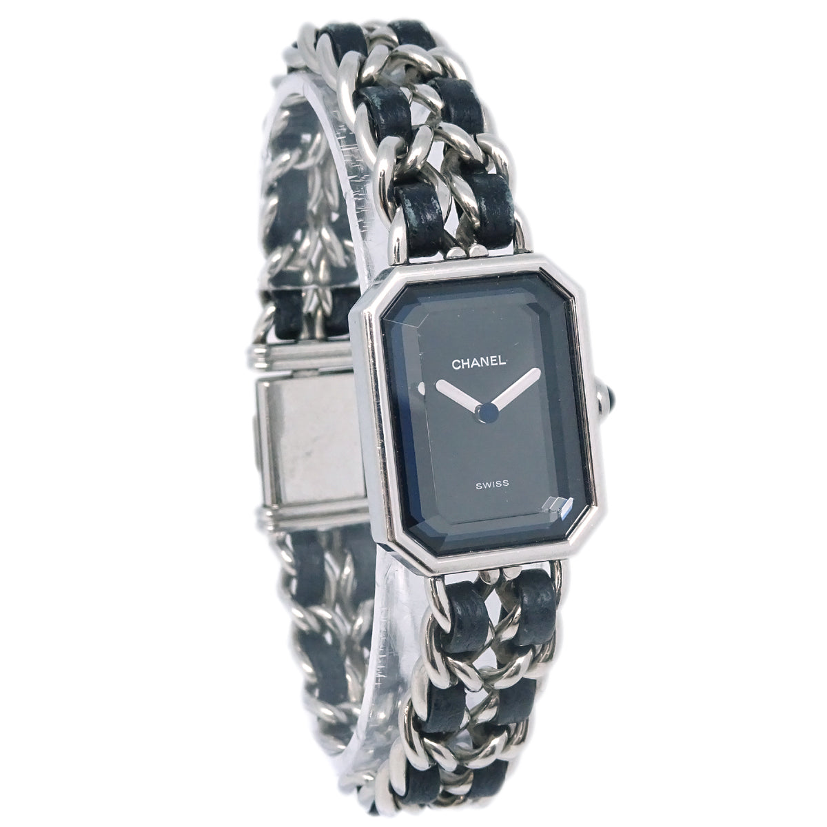 Luxury Chanel Premiere Watch Silver Black #XL