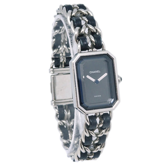 Luxury Chanel Premiere Watch Silver Black #XL