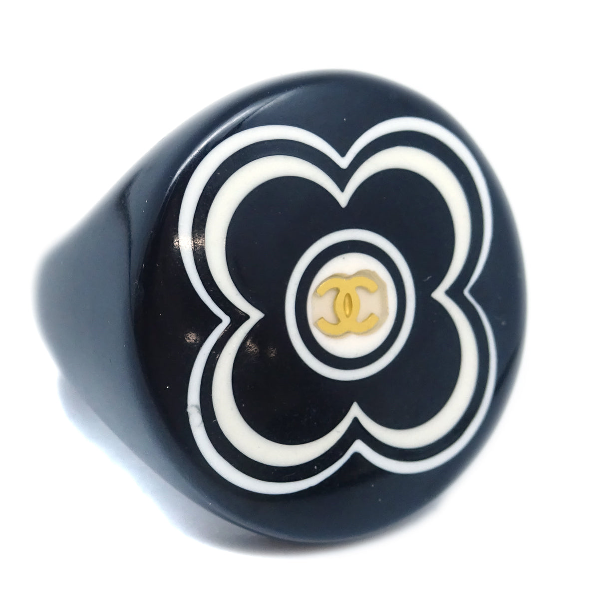 Luxury Chanel Ring Black #53 #13 01A