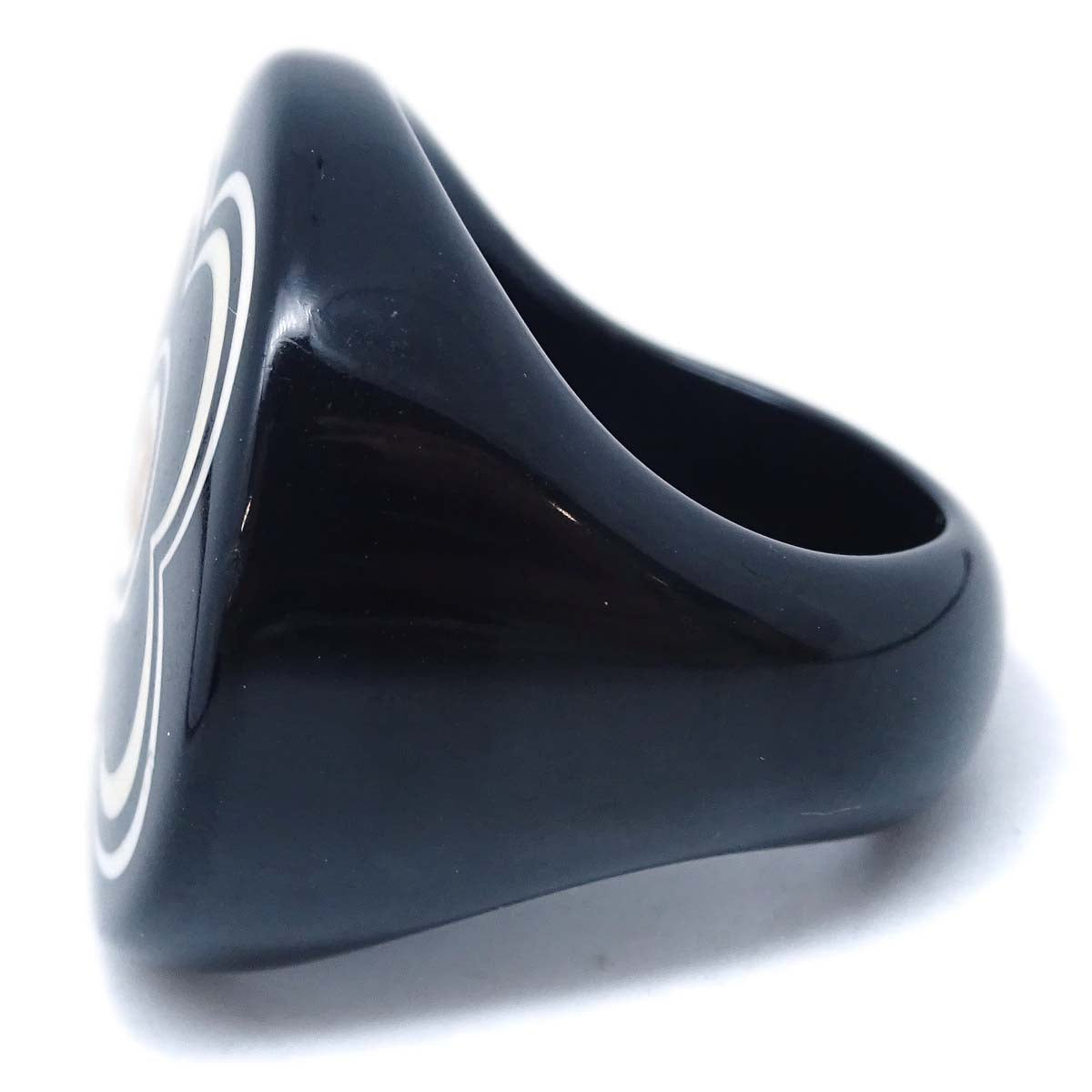 Luxury Chanel Ring Black #53 #13 01A