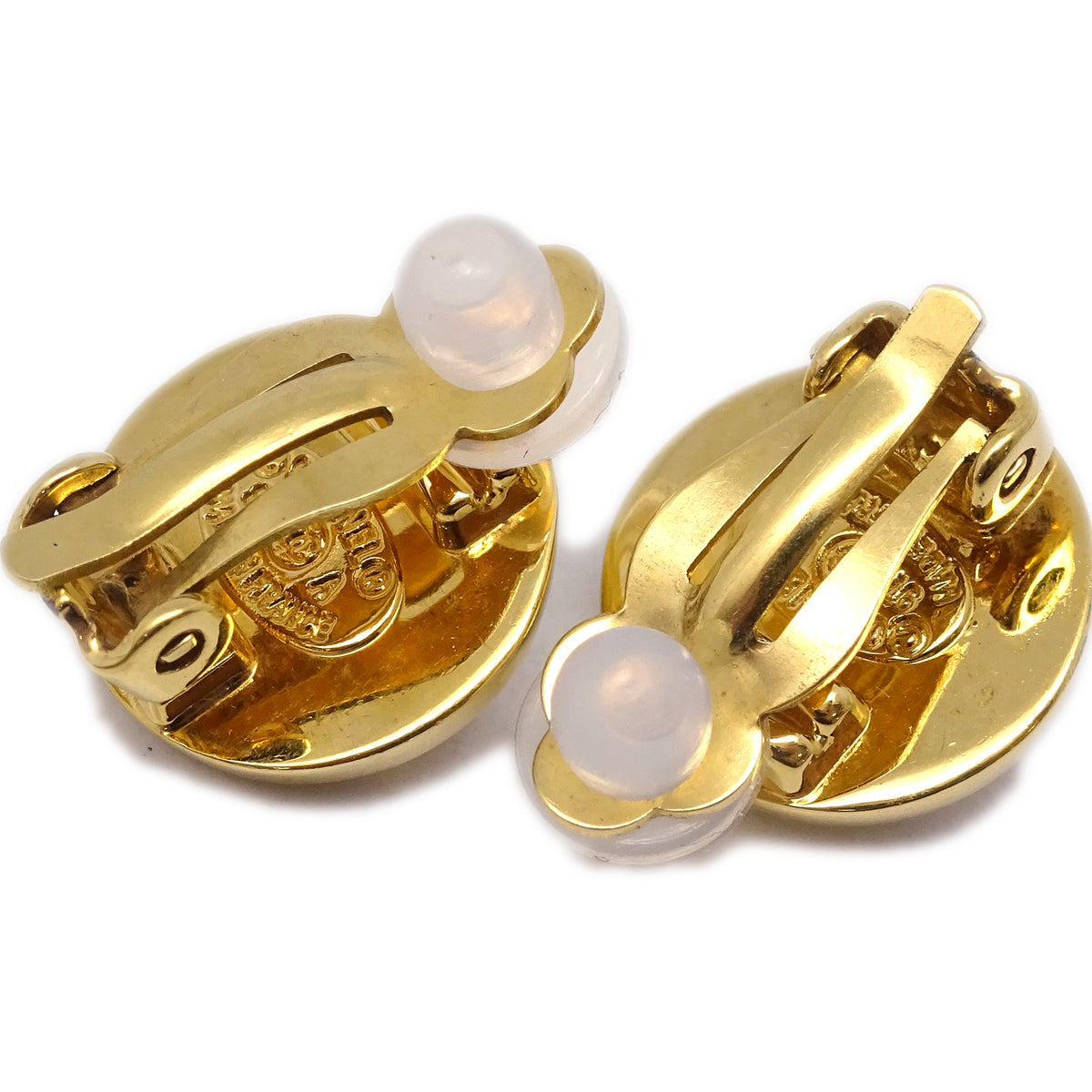 Luxury Chanel Turnlock Earrings Clip-On Gold 97A