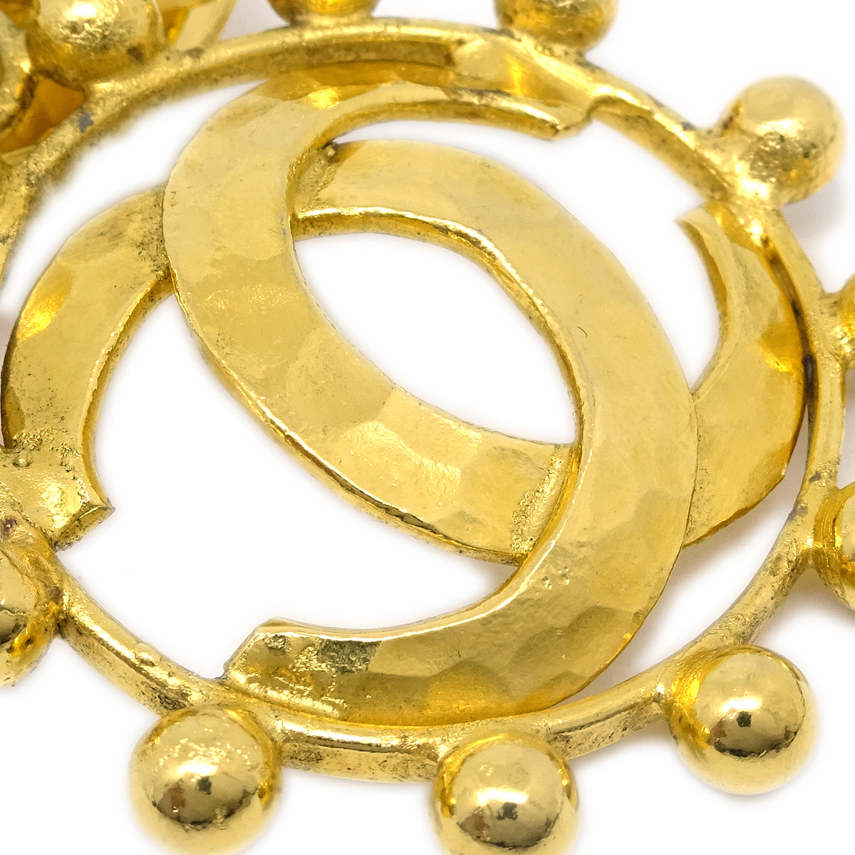 Luxury Chanel Gold Dangle Earrings Clip-On 25