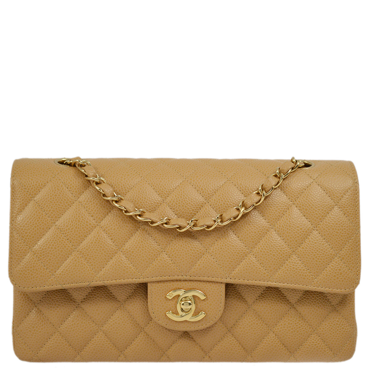 Luxury Chanel 2003-2004 Caviar Medium Classic Double Flap Bag