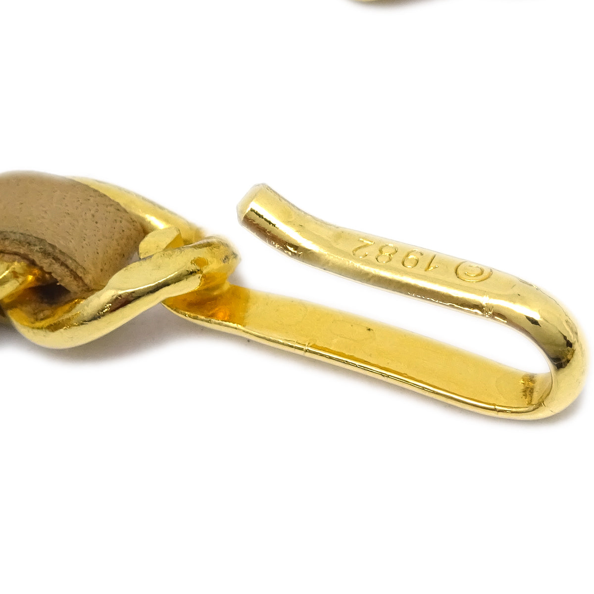 Luxury Chanel Medallion Chain Belt Beige 1982 Small New